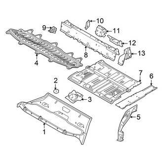 Audi OE - Rear Body & Floor - Floor & Rails (Floor Components, Upper)