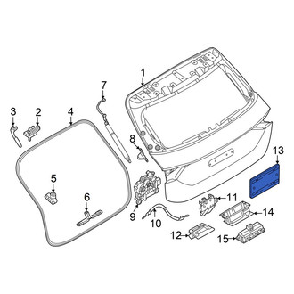 Audi OE - Front License Plate Bracket