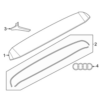 Audi OE - Lift Gate - Exterior Trim (Premium / Premium Plus / Prestige)