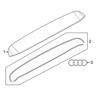 Audi OE - Tail Gate - Exterior Trim (Premium / Premium Plus / Prestige)