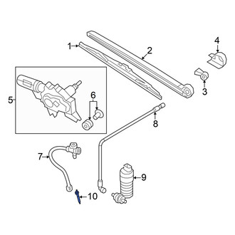 Audi OE - Rear Back Glass Washer Nozzle