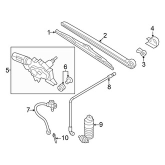 Audi OE - Lift Gate - Rear Wiper Components (Premium / Premium Plus / Prestige)