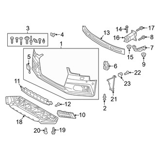 Audi OE - Front Bumper & Grille - Bumper & Components