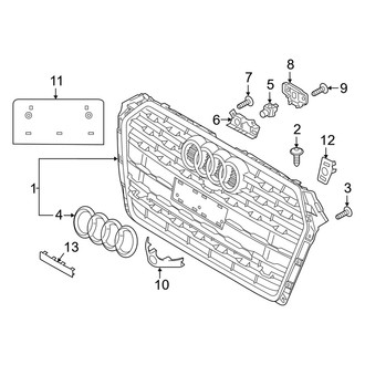 Audi OE - Front Bumper & Grille - Grille & Components