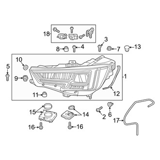 Audi OE - Front Lamps - Headlamp Components (With LED)