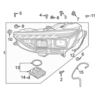 Audi OE - Front Lamps - Headlamp Components (LED, W/O Matrix Beam, Code 8IT), (Premium / Premium Plus)