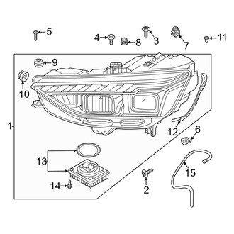Audi OE - Front Lamps - Headlamp Components (LED, With Matrix Beam), (Prestige)