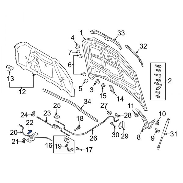 Hood Release Handle