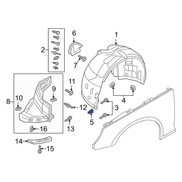 Fender Liner Nut