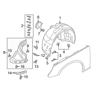 Audi OE - Fender - Splash Shields
