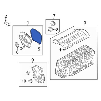 Audi OE - Engine Timing Cover Gasket