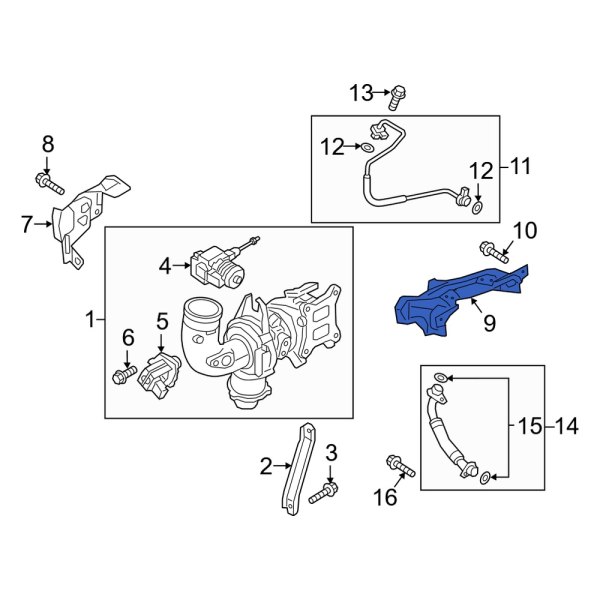 Turbocharger Mount Heat Shield