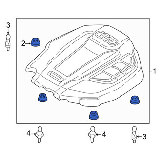 Audi OE - Engine Cover Clip