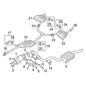 Audi OE - Exhaust System - Exhaust Components