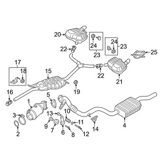 Audi OE - Exhaust System - Exhaust Components