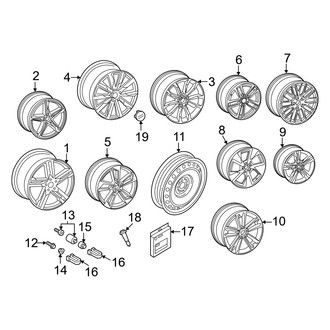Audi OE - Wheels (18"), (Premium / Premium Plus / Prestige)