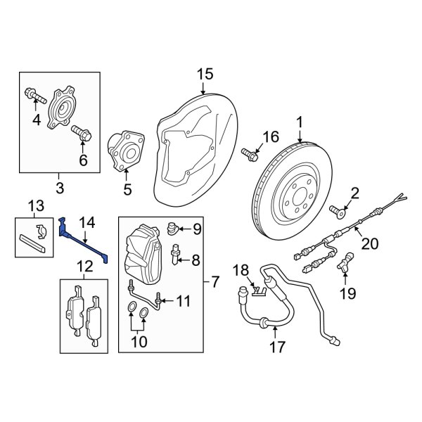 Disc Brake Pad Wear Sensor