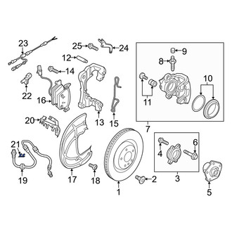 Audi OE - Brake Hydraulic Hose Lock Clip
