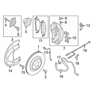 Audi OE - Front Suspension - Brake Components (350 x 34 mm), (Premium Plus / Prestige)