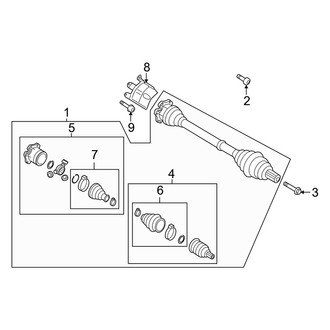 Audi OE - Front Suspension - Drive Axles (Premium / Premium Plus / Prestige)