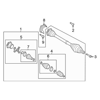 Audi OE - Front Suspension - Drive Axles (Premium / Premium Plus / Prestige)