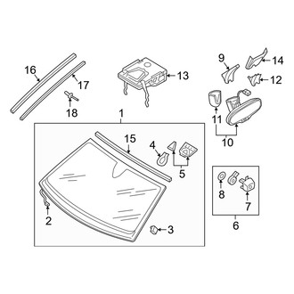 Audi OE - Windshield - Reveal Moldings (Premium / Premium Plus)
