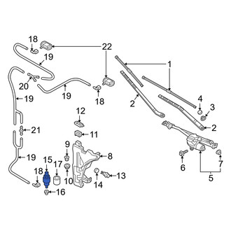 Audi OE - Windshield Washer Pump