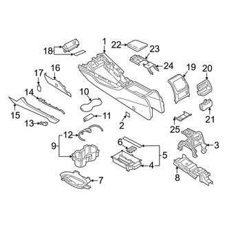 Audi OE - Console (Lower Components)