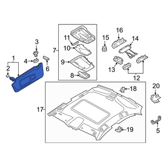 Audi OE - Left Sun Visor