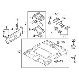 Audi OE - Roof - Interior Trim
