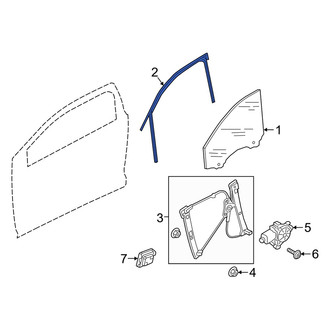 Audi OE - Rear Left Window Channel