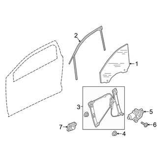 Audi OE - Front Door - Glass & Hardware