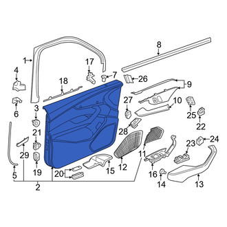 Audi OE - Front Left Inner Door Interior Trim Panel
