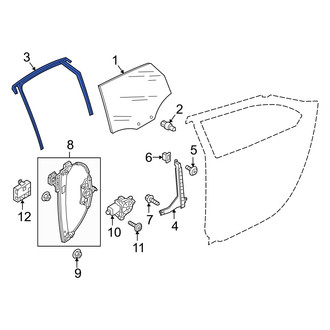 Audi OE - Front Left Window Channel