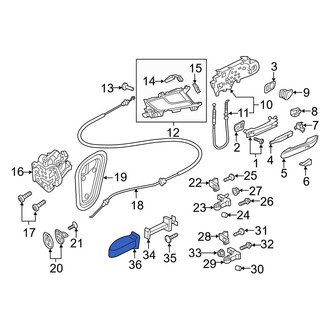 Audi OE - Rear Door Check Cover