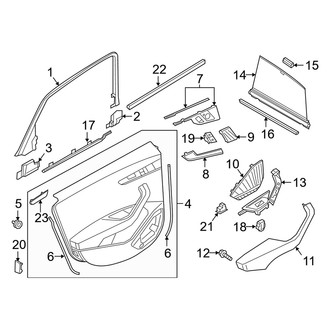Audi OE - Rear Door - Interior Trim (Premium / Premium Plus / Prestige)