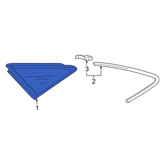 Audi OE - Rear Left Quarter Glass