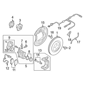 Audi OE - Rear Suspension - Brake Components (300 x 12 mm), (Premium / Premium Plus / Prestige / Ultra sport)