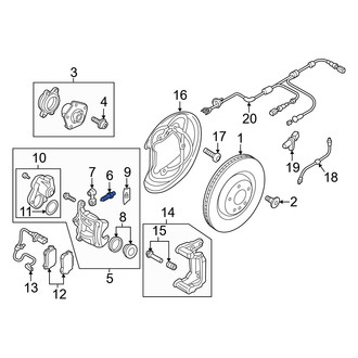 Audi OE - Rear Brake Bleeder Screw