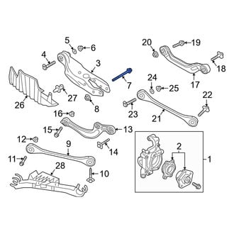 Audi OE - Inner Suspension Control Arm Bolt