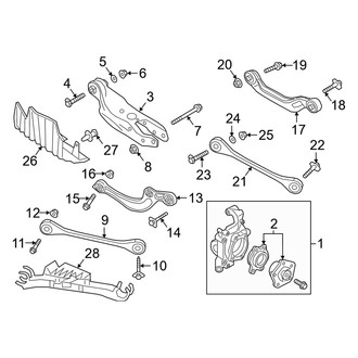 Audi OE - Rear Suspension - Suspension Components (Premium / Premium Plus / Prestige)