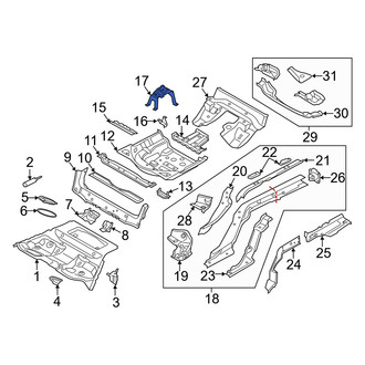 Audi OE - Spare Tire Bracket