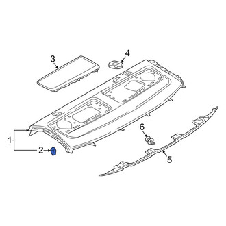 Audi OE - Package Tray Trim Clip