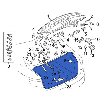 Audi OE - Rear Deck Lid Seal