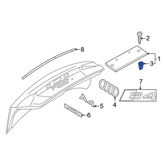 Audi OE - License Plate Bracket Nut