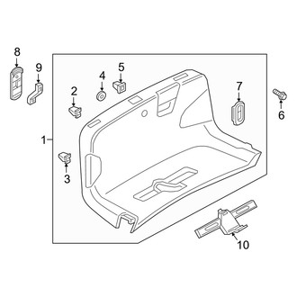 Audi OE - Trunk Lid - Interior Trim