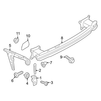 Audi OE - Rear Bumper - Bumper & Components (Impact Bar & Components)