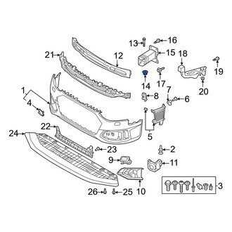 Audi OE - Bumper Impact Bar Nut