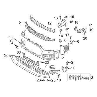 Audi OE - Front Bumper & Grille - Bumper & Components