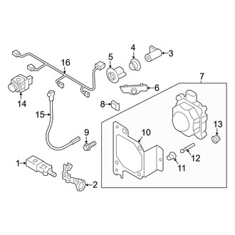 Audi OE - Front Bumper & Grille - Electrical Components (Premium / Premium Plus / Prestige)